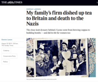 My familys firm dished up tea to Britain and death to the Nazis