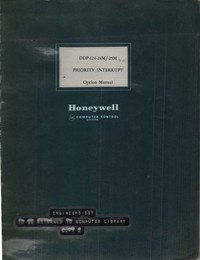 DDP-124-24M/-25M Priority Interrupt Option Manual