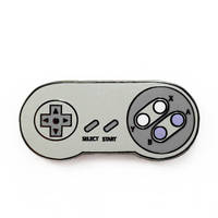 SNES Controller Enamel Pin Badge