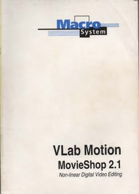 Macro System VLab Motion MovieShop 2.1 Manual