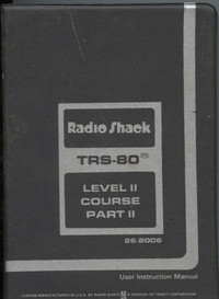 TRS-80 Level II Course Part II