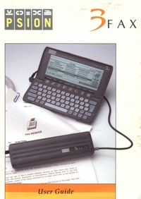 Psion 3 Fax User Guide