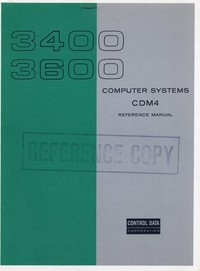 3400, 3600 Computer Systems CDM4