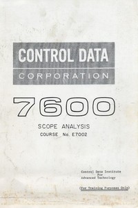 7600 Scope Analysis