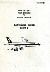 Redifon - Boeing 707 330 C Flight Simulator - Maintenance Manual Cover 4