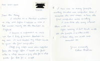 74370 Letter from Ethel Bridson to Georgina Ferry