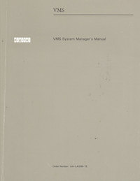 Digital VMS System Manager's Manual