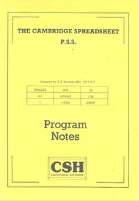The Cambridge Spreadsheet PSS