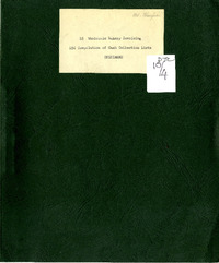 67115 L5 Wholesale Bakery Invoicing: L5C Compilation of Cash Collection Lists (Specimens)