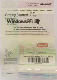 Getting Started with Windows 98 RM PC Only