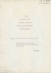 57854 ICL New Range Organisation correspondence and papers (1969)