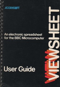 VIEWSHEET User Guide