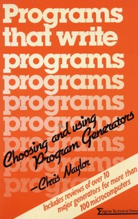 Programs That Write Programs