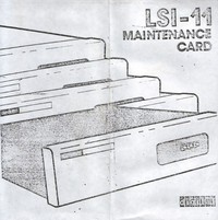 Digital - LSI-11 Maintenance Card