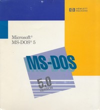 Microsoft MS-DOS 5 for Hewlett Packard PC 