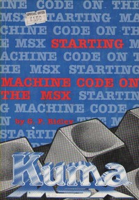 Starting Machine Code on the MSX 