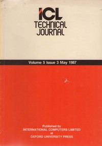 ICL Technical Journal Volume 5 Issue 3 May 1987