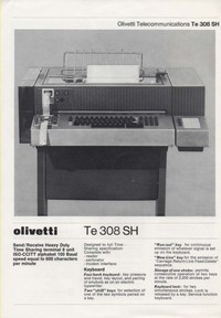 Olivetti Te 308 SH Terminal