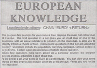 European Knowledge