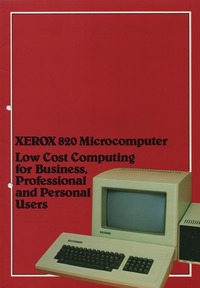 Xerox 820 Microcomputer Brochure