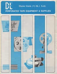 Data Link Perforated Tape Equipment & Supplies