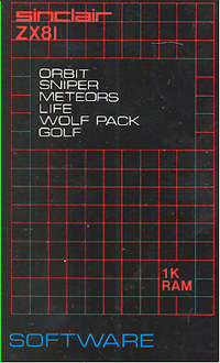 Sinclair ZX81 Software Cassette 1 - Games