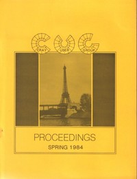 Cray User Group - Proceedings Spring 1984