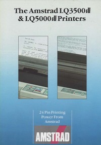 Amstrad LQ3500di & LQ5000di Printers
