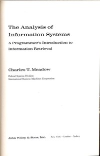 The Anaysis of Information Systems