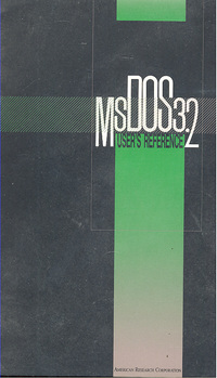 MS-DOS 3.2 User's Reference