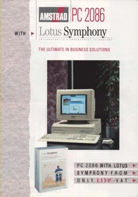 Amstrad PC 2086 with Lotus Symphony