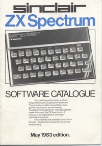 Sinclair ZX Spectrum Software Catalogue
