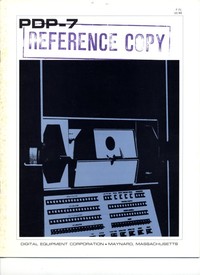 Digital Equipment Corporation PDP-7 System Brochure