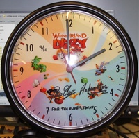 Wonderland Dizzy Signed Clock