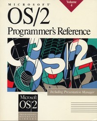 Microsoft OS/2 Volume 4 - Programmers Reference