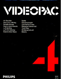 Philips Videopac 04 - Air Sea War - Battle 