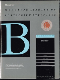 Monotype Library of Postscript Typefaces - Macintosh - Bembo