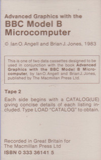 Advanced Graphics with the BBC Model B Microcomputer Tape 2