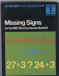 Missing Signs (Disk)