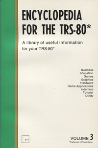 Encyclopedia for the TRS-80 Volume 3