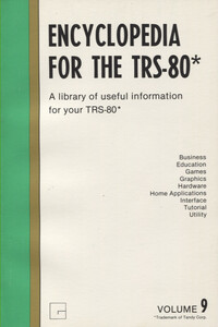 Encyclopedia for the TRS-80 Volume 9