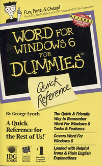 Word for Windows 6 for Dummies: Quick Reference