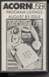 Acorn User (August 1985)