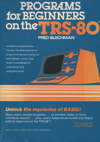 Programs for Beginners on the TRS-80