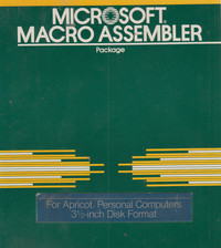 Microsoft Macro Assembler for Apricot Personal Computers