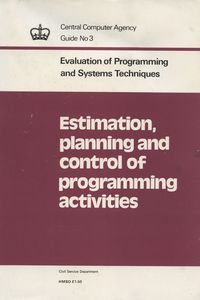 Estimation, Planning and Control of Programming Activities