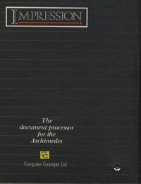 Impression - The document processor for the Archimedes