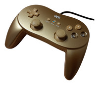 Wii Classic Controller Pro - 007 Gold
