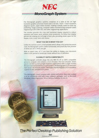 NEC MonoGraph System Advert with Chocolate Coins