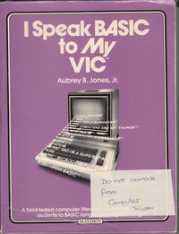 I Speak BASIC to My VIC